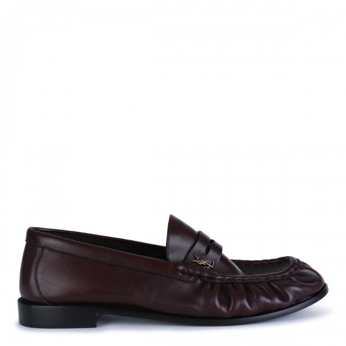 BURGUNDY LEATHER LOAFERS