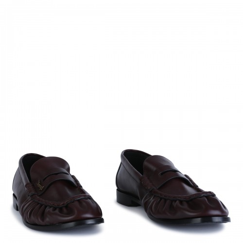 BURGUNDY LEATHER LOAFERS 2