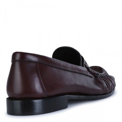 BURGUNDY LEATHER LOAFERS