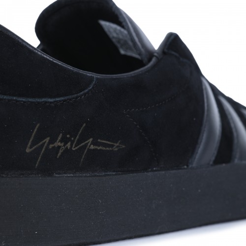 BLACK LEATHER SNEAKERS