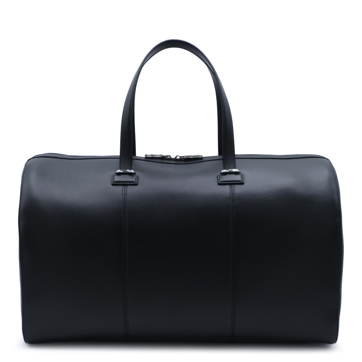 BLACK LEATHER TACTICAL BAG