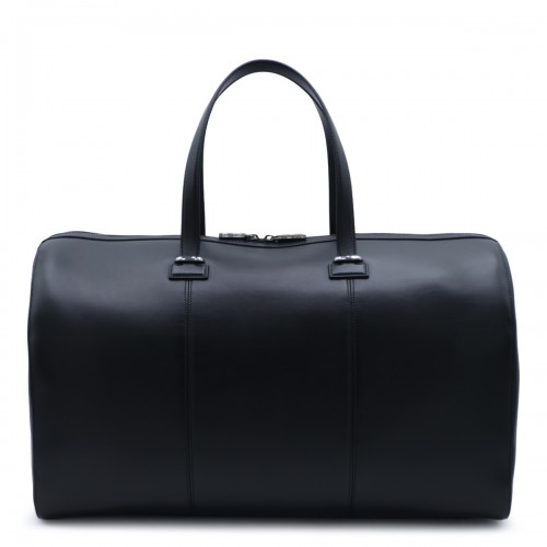 BLACK LEATHER TACTICAL BAG