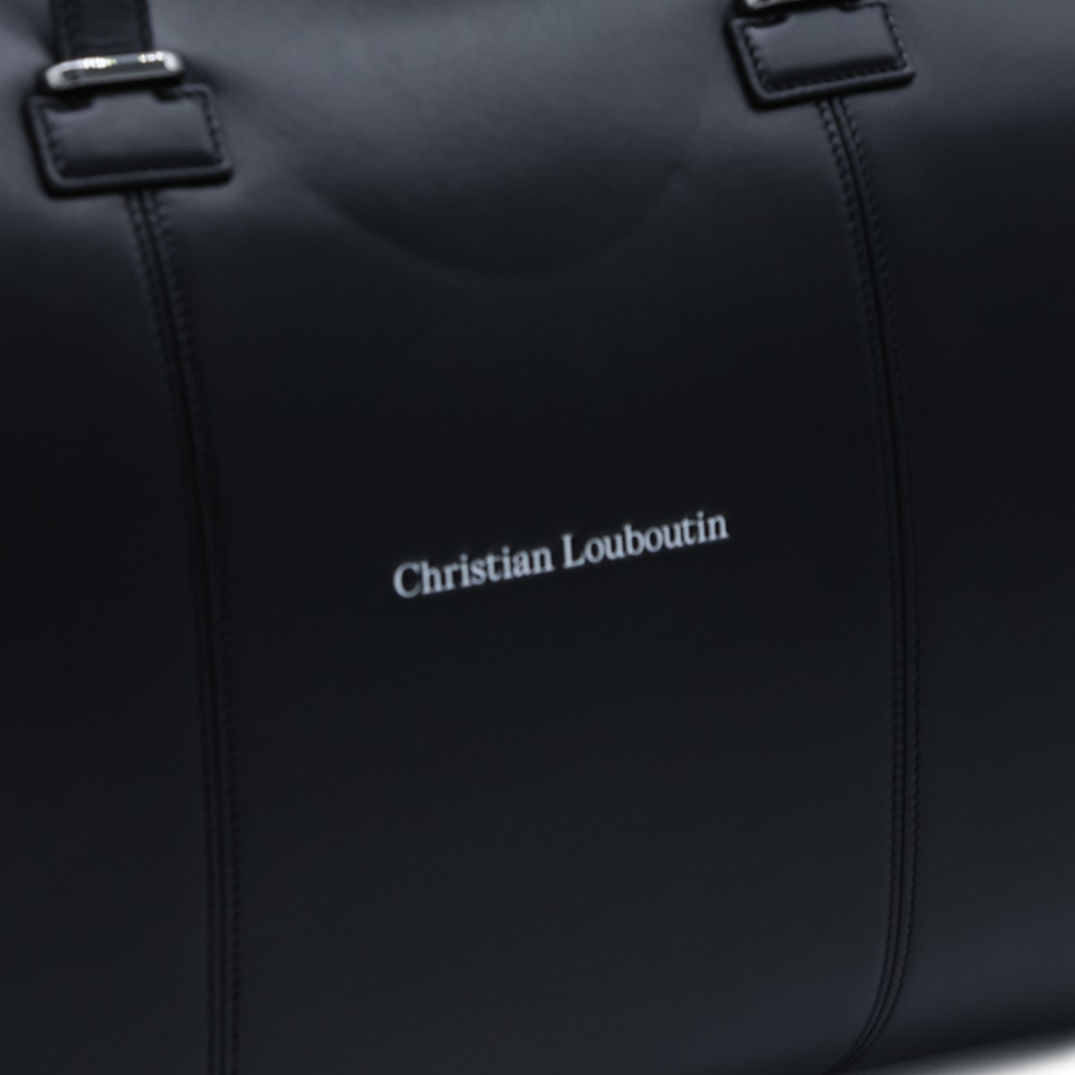 BLACK LEATHER TACTICAL BAG