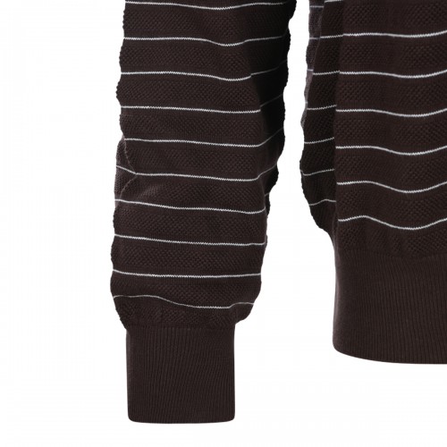 COCOA COTTON STRIPED SWEATER