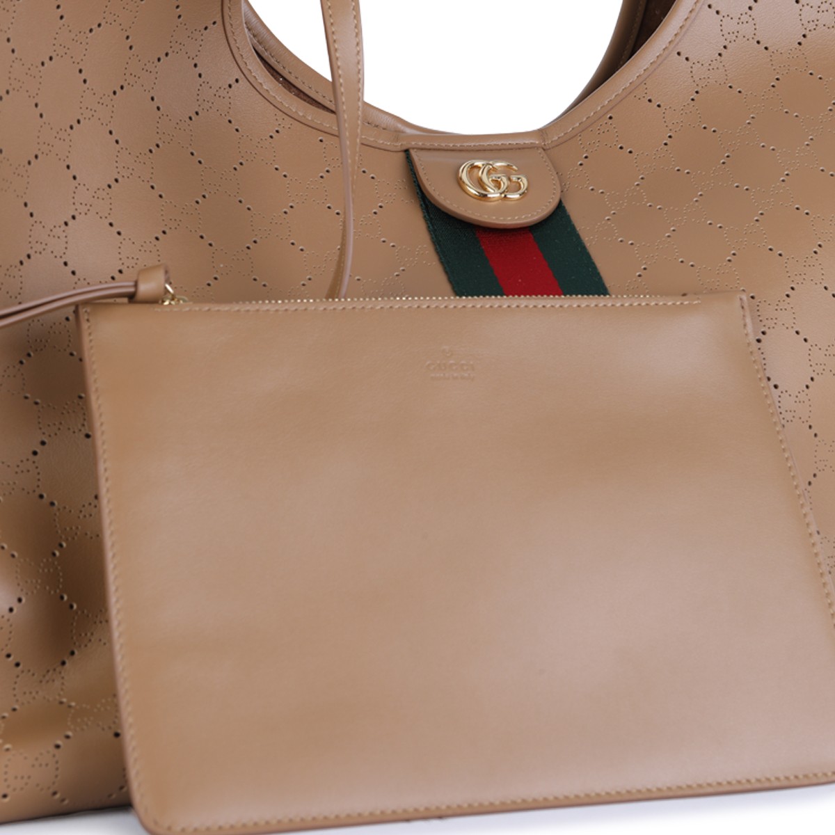 BROWN LEATHER GIGLIO SHOULDER BAG