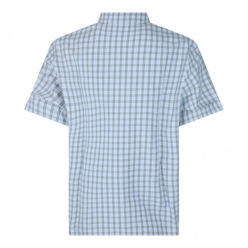 WHITE AND SAND COTTON CHECK SHIRT