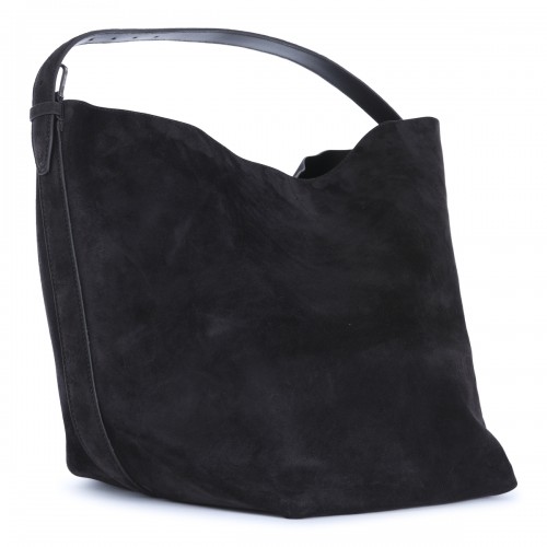 ESPRESSO SUEDE BELTED TOTE