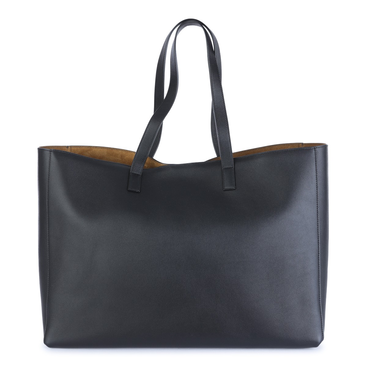 BLACK LEATHER TOTE