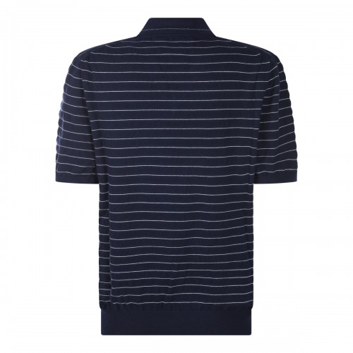 BLUE COTTON STRIPED POLO... 2