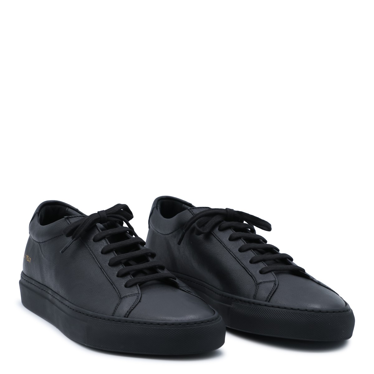 BLACK LEATHER ACHILLES PREMIUM SNEAKERS