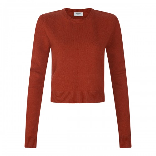 DARK ORANGE WOOL SWEATER
