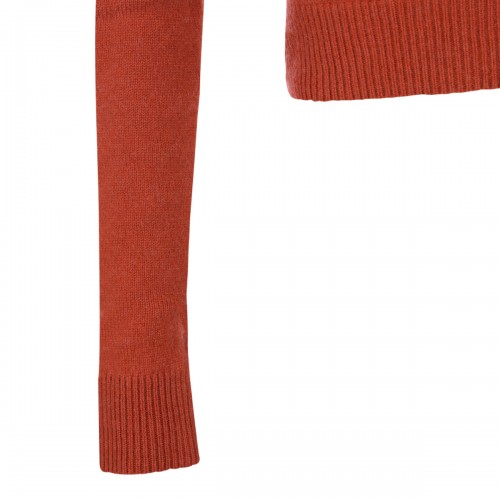 DARK ORANGE WOOL SWEATER