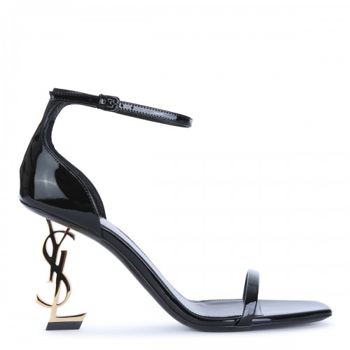 BLACK LEATHER OPYUM SANDALS