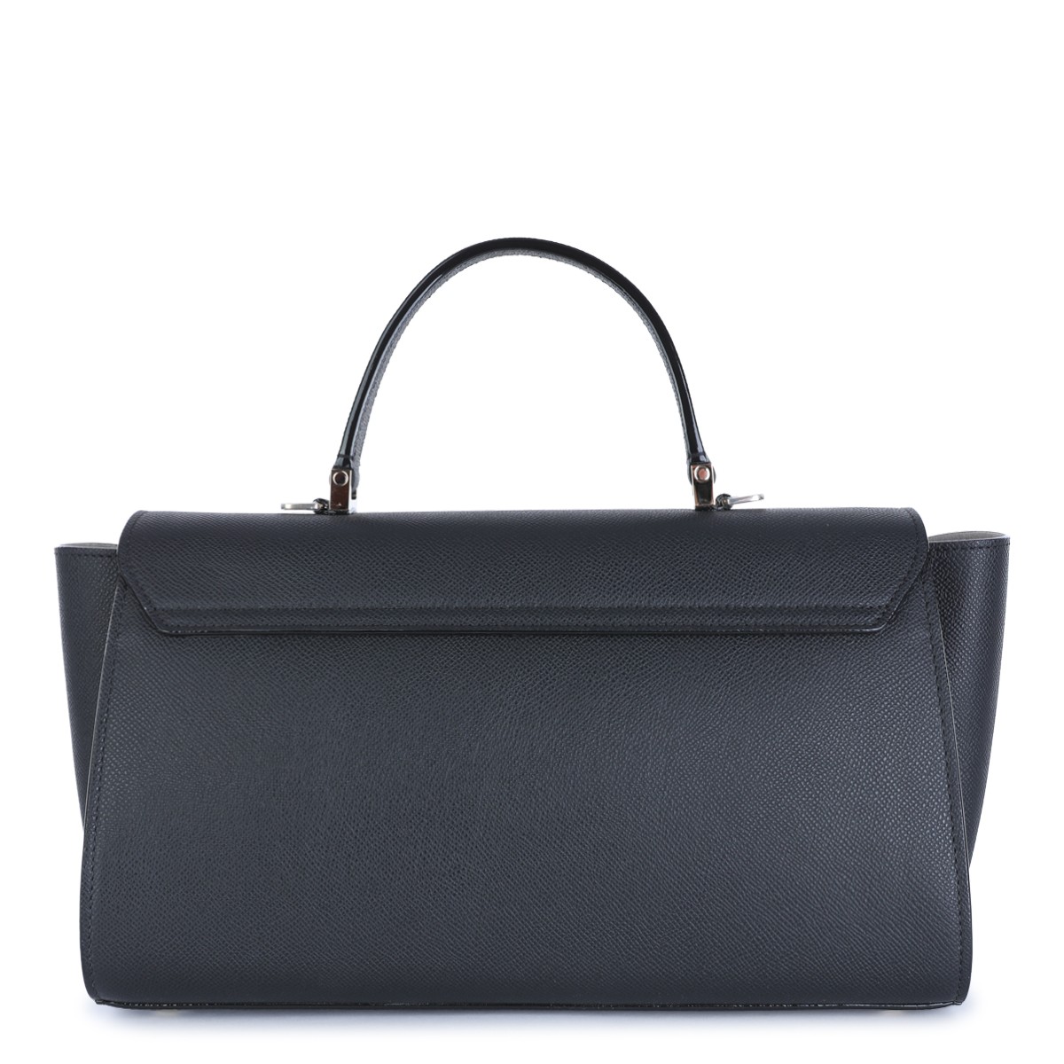 BLACK LEATHER ISIDE EDITOR TOP HANDLE...