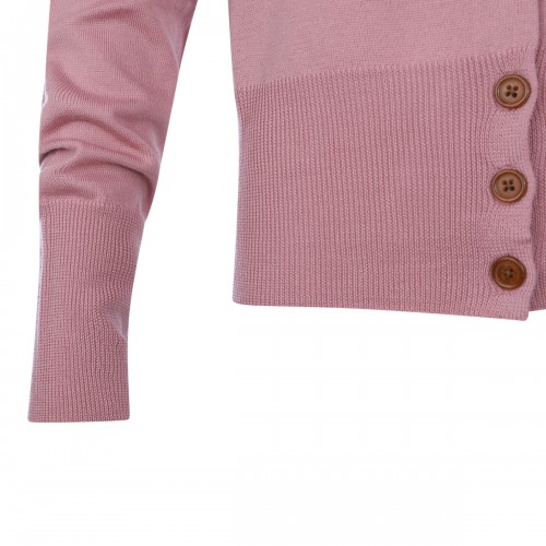 ROSE WOOL BEA CARDIGAN