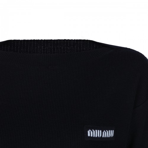 BLUE VIRGIN WOOL SWEATER