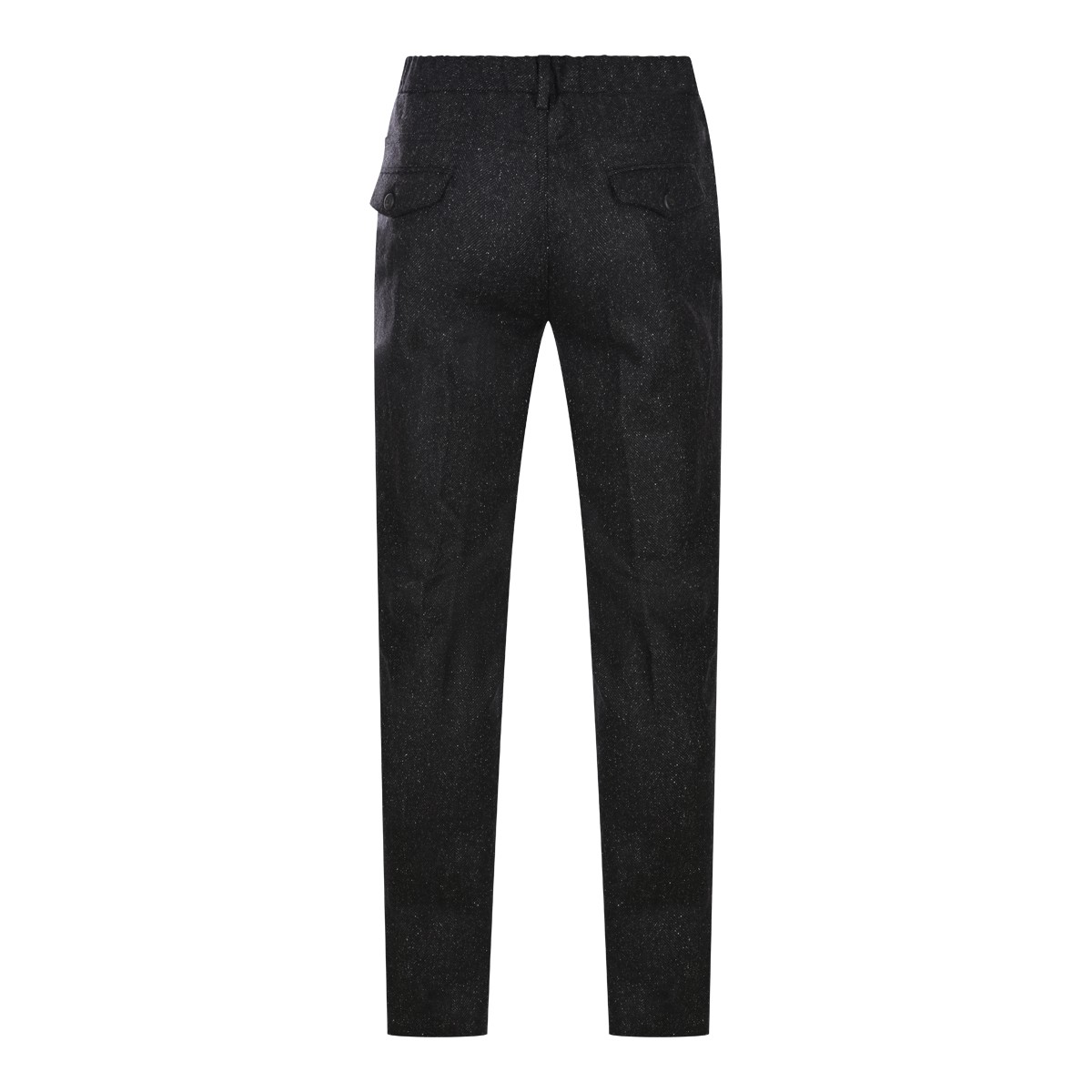 DARK BROWN WOOL BLEND PANTS