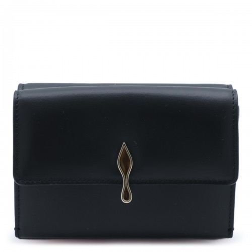 BLACK LEATHER BETTINA WALLET 2