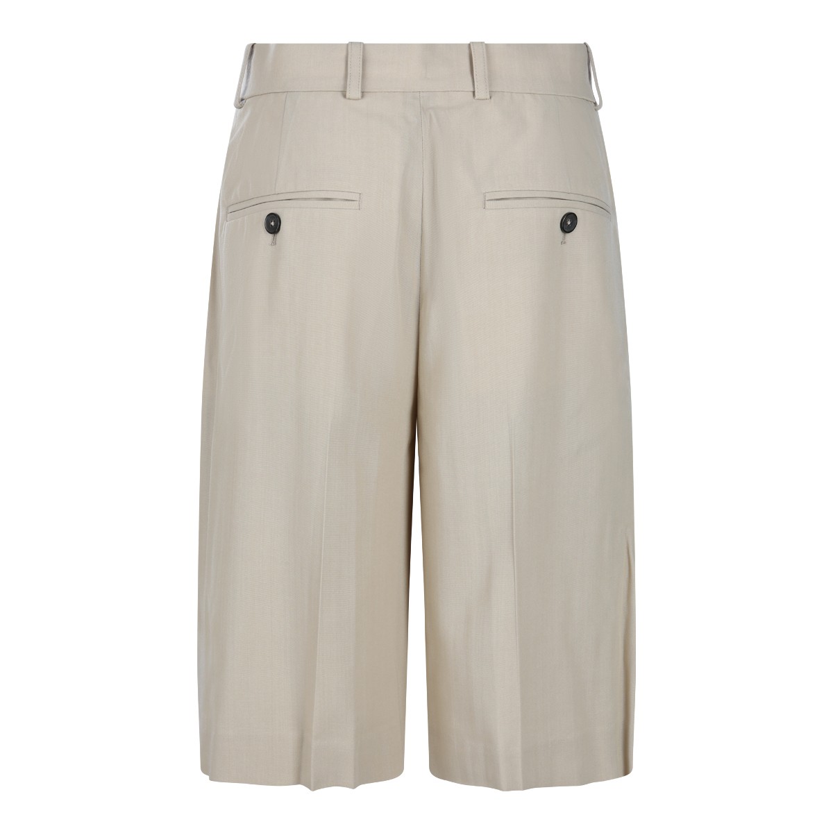 OVERCAST BEIGE VISCOSE AND WOOL BLEND...