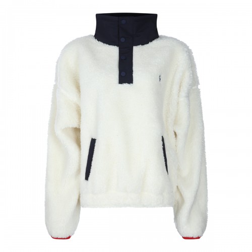 CREAM PILE SWEATER