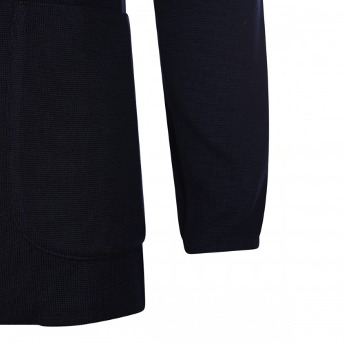 BLUE WOOL KNITWEAR