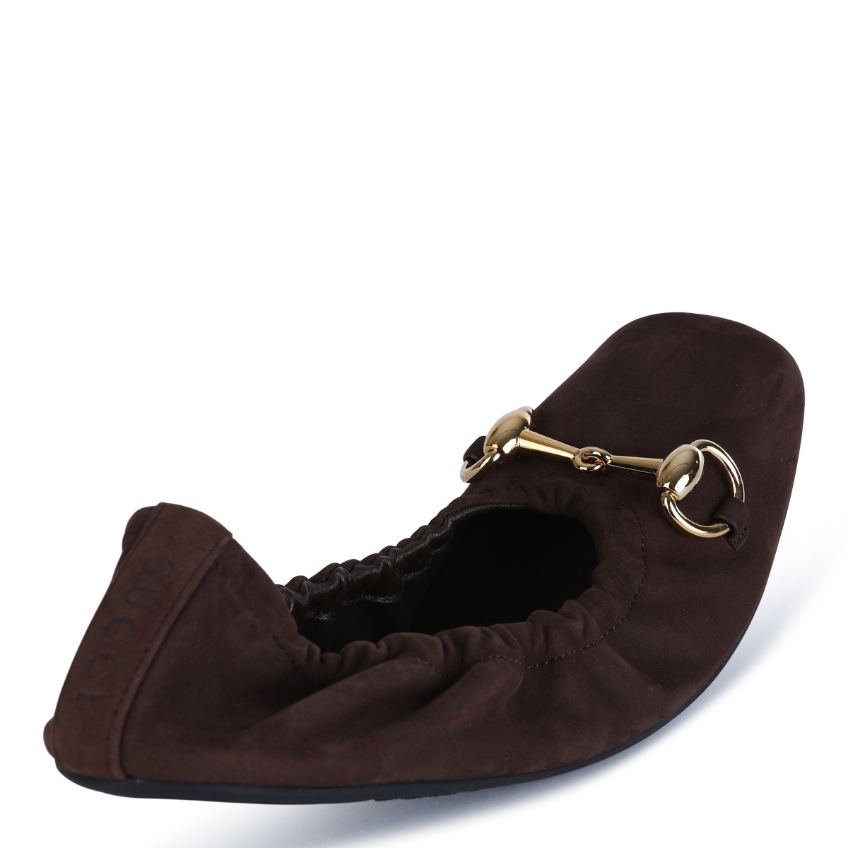 CHOCOLATE LEATHER PRIMA FLATS