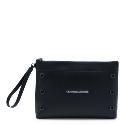 BLACK LEATHER POUCHE