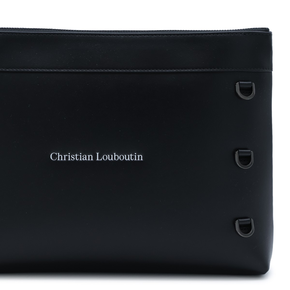 BLACK LEATHER POUCHE