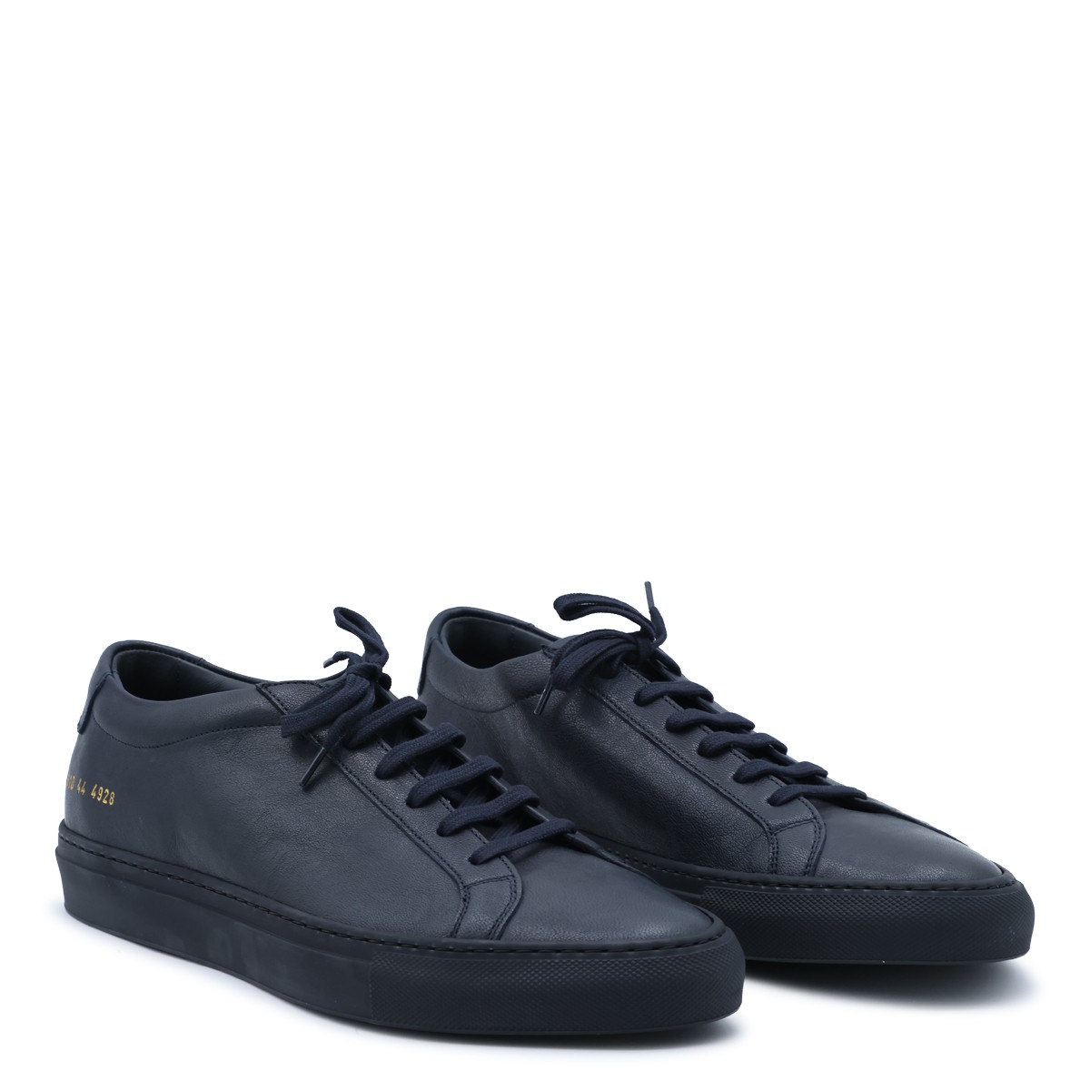 NAVY LEATHER ACHILLES PREMIUM SNEAKERS