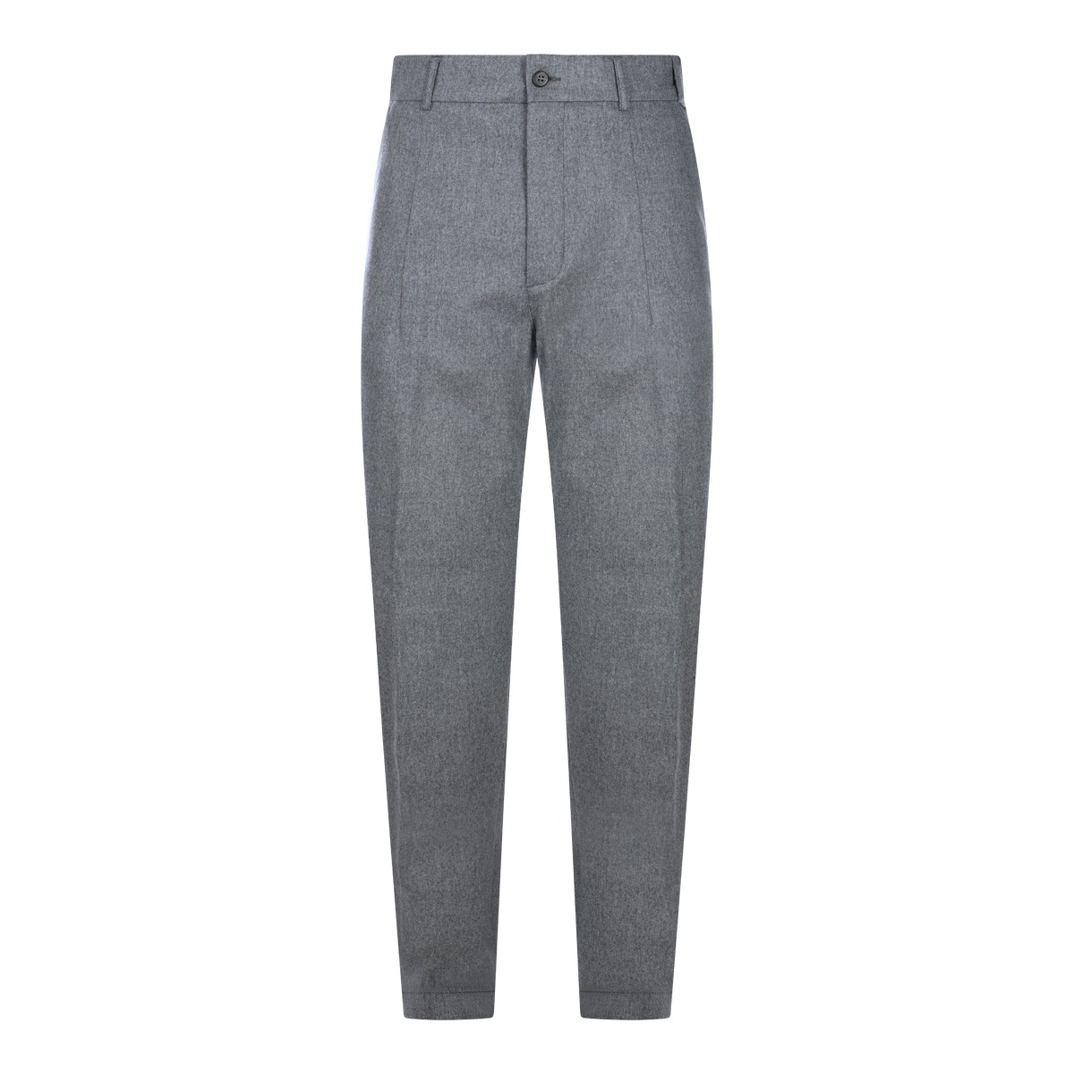 MID GREY WOOL AND CASHMERE BLEND...