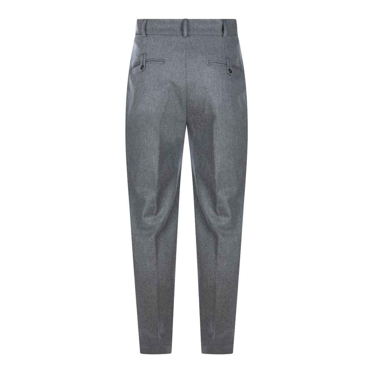 MID GREY WOOL AND CASHMERE BLEND...