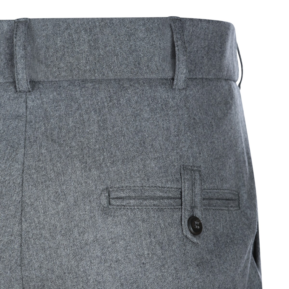 MID GREY WOOL AND CASHMERE BLEND...