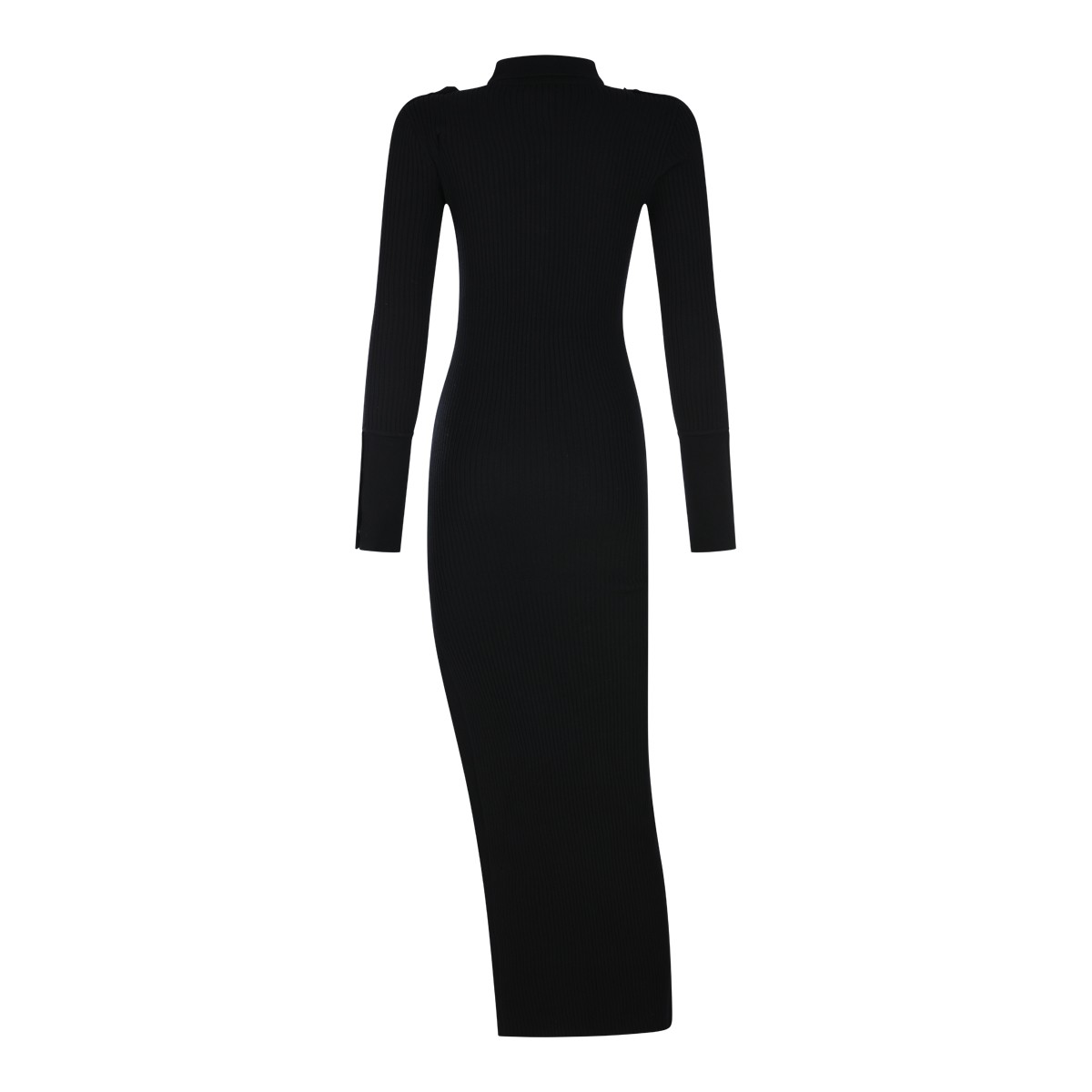 BLACK VISCOSE DRESS