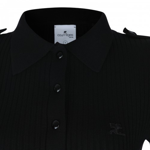 BLACK VISCOSE DRESS