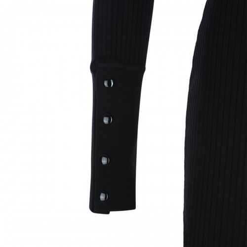 BLACK VISCOSE DRESS