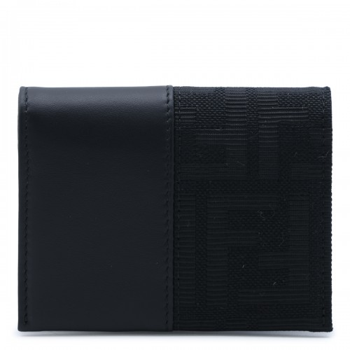 BLACK LEATHER CARD HOLDER