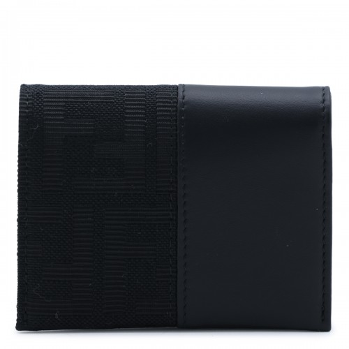 BLACK LEATHER CARD HOLDER 2