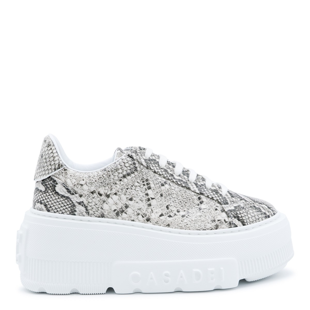 GREY LEATHER NEXUS SNEAKERS