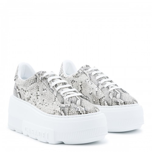 GREY LEATHER NEXUS SNEAKERS