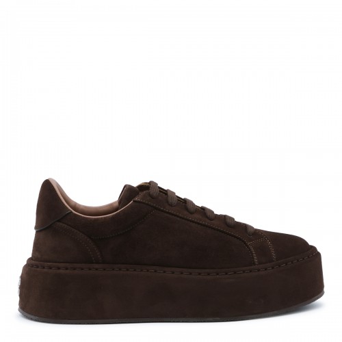 BROWN LEATHER SNEAKERTS