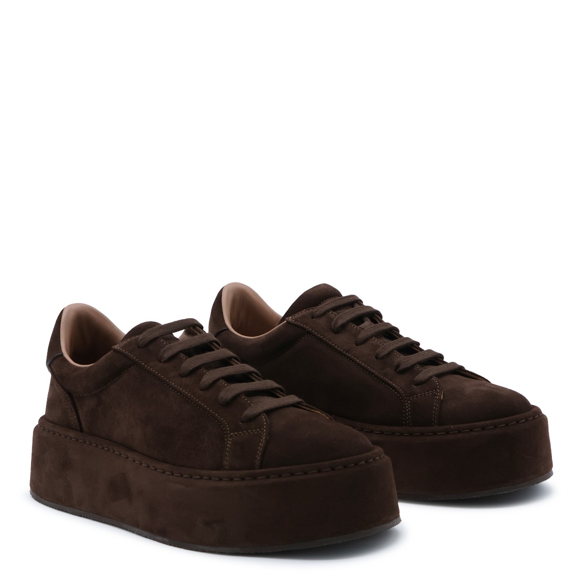 BROWN LEATHER SNEAKERTS