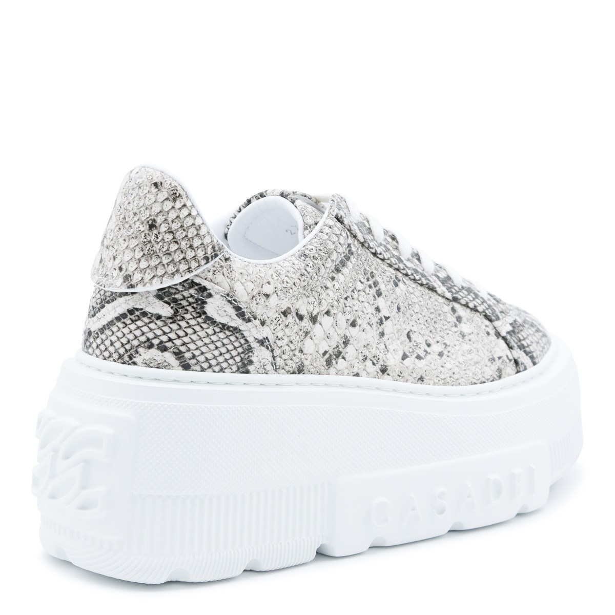GREY LEATHER NEXUS SNEAKERS