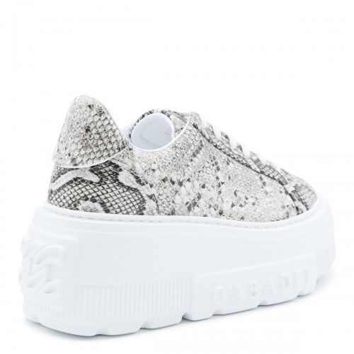 GREY LEATHER NEXUS SNEAKERS