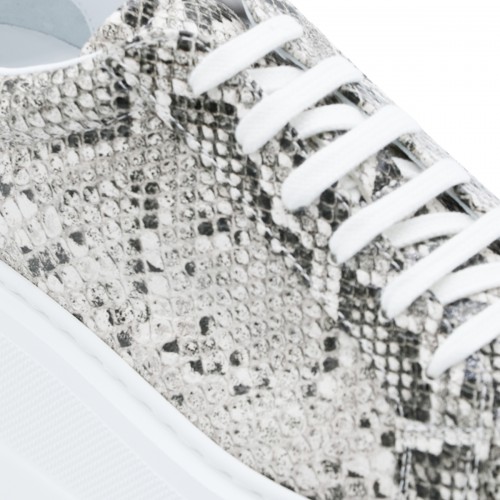 GREY LEATHER NEXUS SNEAKERS