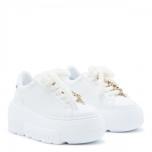 WHITE LEATHER SNEAKERS 2