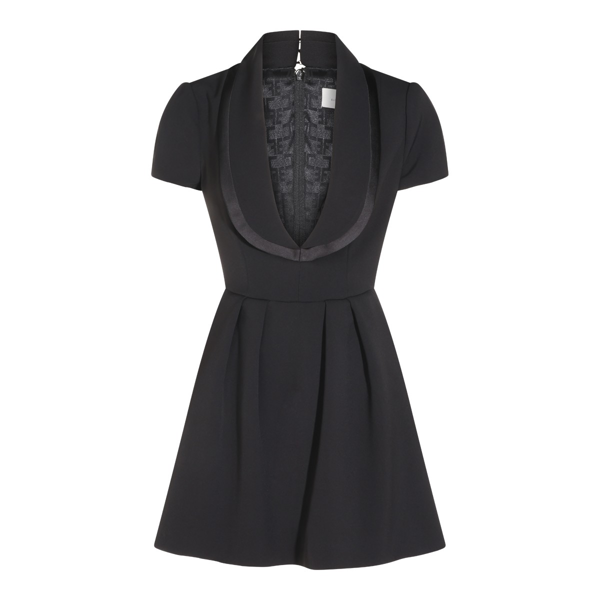 BLACK A LINE MINI DRESS