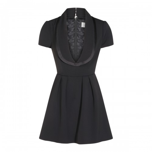 BLACK A LINE MINI DRESS