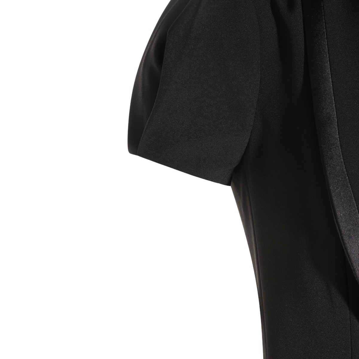 BLACK A LINE MINI DRESS