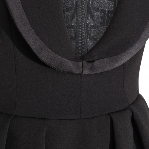 BLACK A LINE MINI DRESS