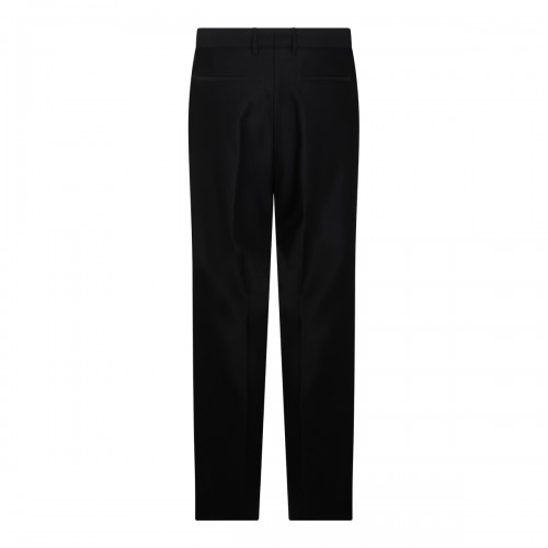 BLACK WOOL MA FIT PANTS 2
